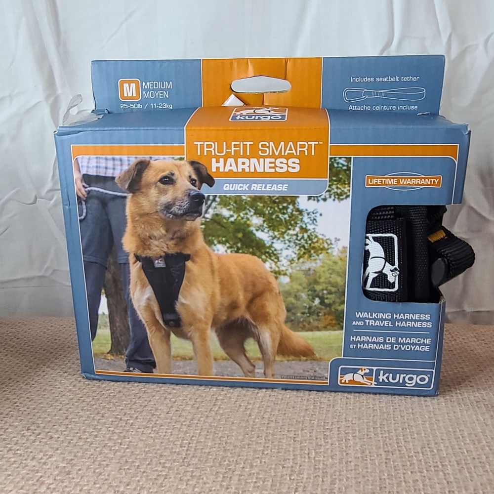 Tru. Fit smart dog harness medium black